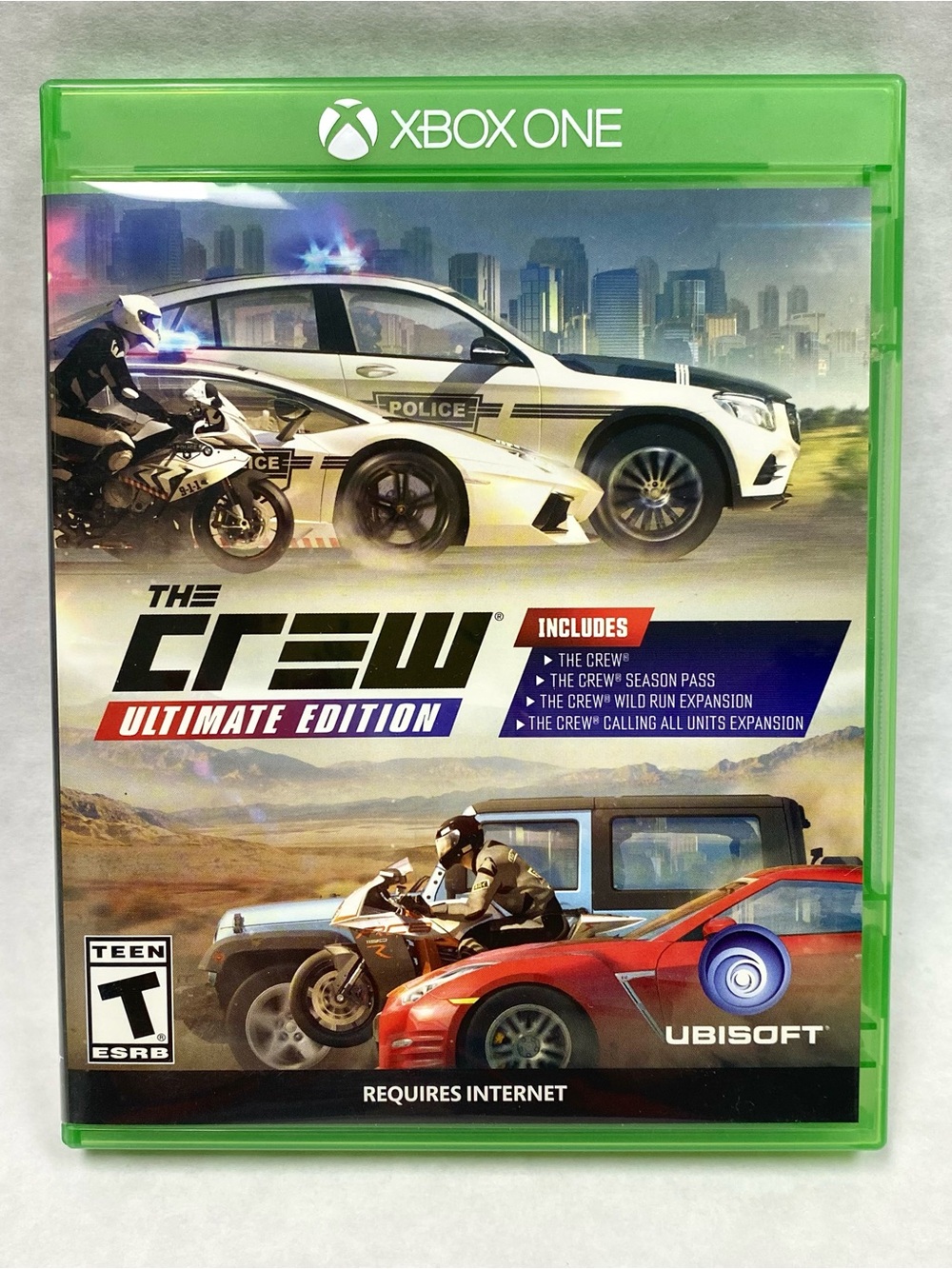 Microsoft Xbox One The Crew Ultimate Edition - Green Case with Multicolor Cover